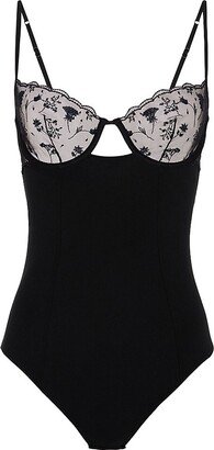 Midnight Botanica Mesh Bodysuit