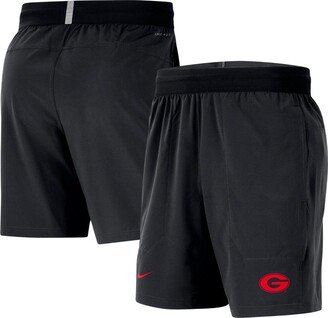 Men's Black Georgia Bulldogs Player Performance Shorts