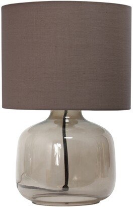 Simple Designs Glass Table Lamp - Smoke, Gray