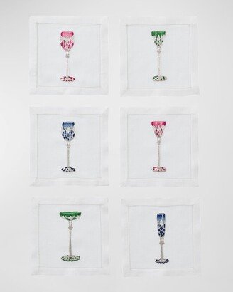 Baccarat x Kim Seybert Tsar Cocktail Napkins, Set of 6