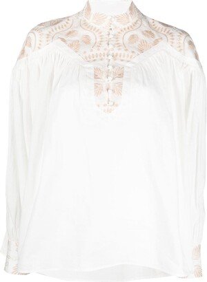 IXIAH Embroidered Detail Blouse