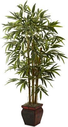 5.5' Artificial Bamboo Tree in Decorative Planter