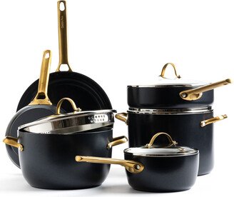 Padova Reserve Nonstick 10-Piece Cookware Set Black