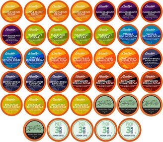 Two Rivers Coffee Decaf Pods for 2.0 Keurig K-Cup Brewers, Variety Pack, 40 Count