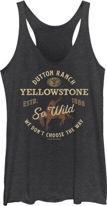 Y Yellowstone Dutton Label Women's Racerback Tank Top