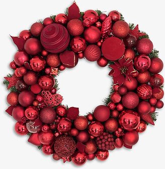 Selfridges Edit Multi Grandma's Garland Metallic-bauble Upcycled Christmas Wreath 50cm