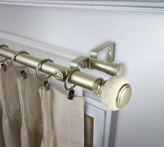 InStyleDesign Kennedy 1 inch Diameter Adjustable Double Curtain Rod