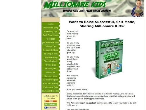 Millionaire-Kids Promo Codes & Coupons