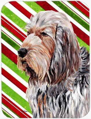 SC9804LCB Otterhound Candy Cane Christmas Glass Cutting Board