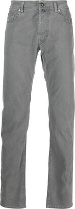 Mid-Rise Straight-Leg Trousers-BH