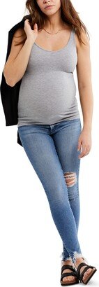 Luxe Rib Knit Maternity Tank Top