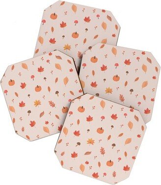 Hello Twiggs Happy Fall Set of 4 Coasters