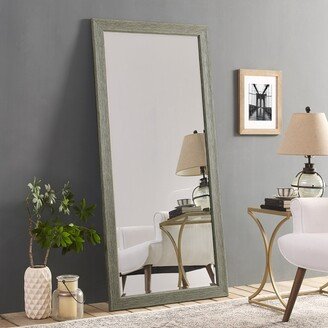 Home Imports Emporium Rustic Floor Mirror Rustic Full Length Mirror Framed Full Length Mirror Wood Frame Rectangular Wood Floor Mirror, 66 x 32