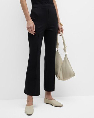 Grey/Ven Porterfield Cropped Pintuck Flare Pants