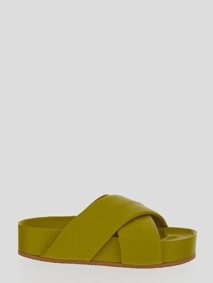 Cross Strap Platform Sandals-AA