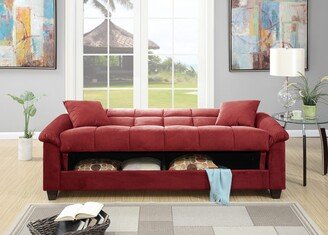 Microfiber Adjustable Sofa with Storage