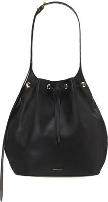 Alana leather bucket bag