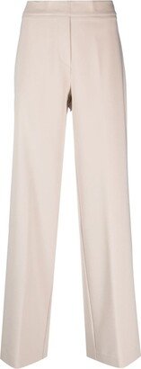 High-Waisted Straight-Leg Trousers-BA