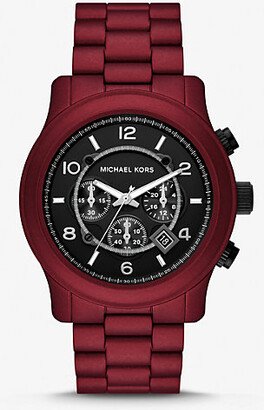 Oversized Runway Red-Coated Watch