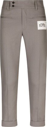 Pressed-Crease Cropped Trousers-AC