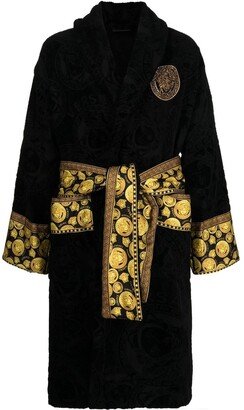 Medusa-print cotton robe