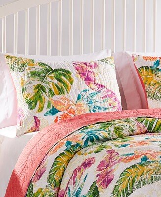 Tropics Coastal Palm Pillow Sham, Standard