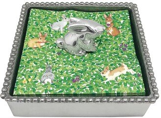 Bunny Beaded Napkin Box