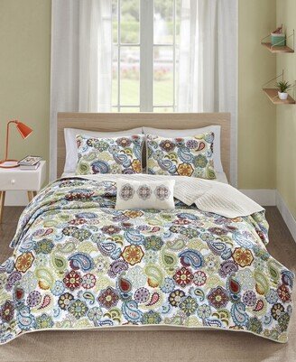 Mi Zone Tamil Paisley 4-Pc. Quilt Set, Full/Queen