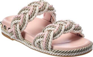 Rockstud Rope & Leather Sandal