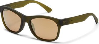 Chandler (Rubberised Khaki/Saturn Polarized Drivers Gold) Fashion Sunglasses