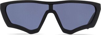 Moncler Eyewear Scalloped shield-frame sunglasses