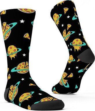 Socks: Pizza Planet - Multi On Dark Custom Socks, Multicolor