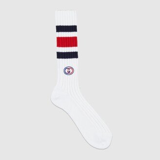 Cotton blend socks with Web