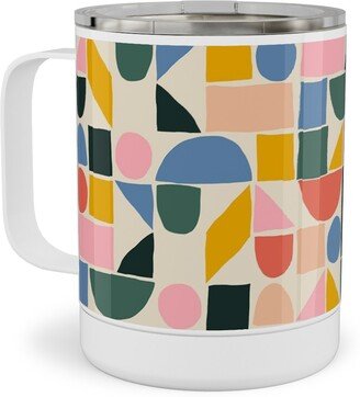 Travel Mugs: The Dog Ate My Ruler - Multi Stainless Steel Mug, 10Oz, Multicolor