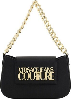 Logo-Lettering Chain-Strap Flap Shoulder Bag