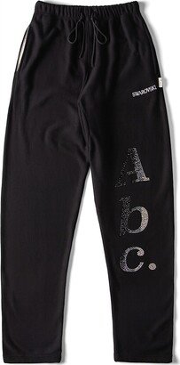 ADVISORY BOARD CRYSTALS, Dazzling Colorless Objects sweatpants, Black