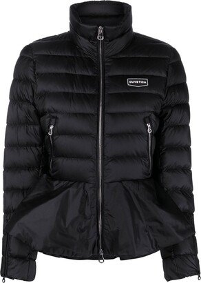 Peplum Puffer Jacket-AA