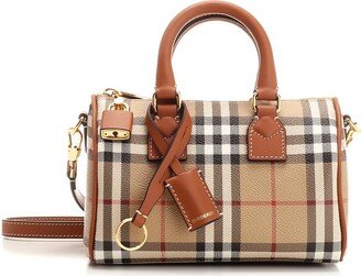 Checked Zipped Mini Bowling Bag