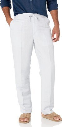 Men's Linen-Blend Pants With Drawstring (Size Small - 5X Big & Tall)