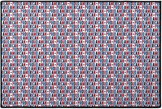 Door Mats: Proud American - Red White And Blue Door Mat, Multicolor