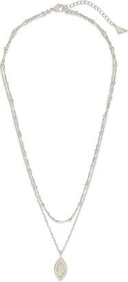 Calla Layered Necklace (Silver) Necklace