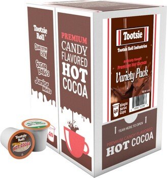 Tootsie Roll Candy Flavored Hot Cocoa Pods Variety Keurig 2.0 Maker, 40 count