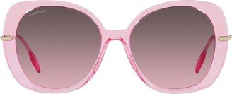 Be4374 Pink Sunglasses