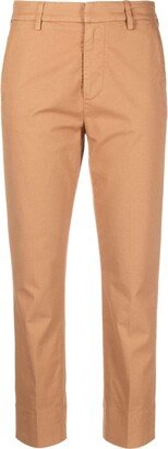 Slim-Fit Cropped Trousers-AD