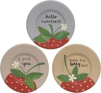 You're the Berry Best Plate 3 Asstd. - 6 in diameter by .5 deep