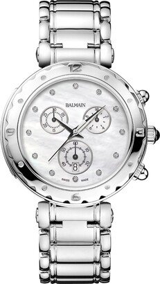 BALMAIN WATCHES Chronograph Diamond Bracelet Watch, 38mm