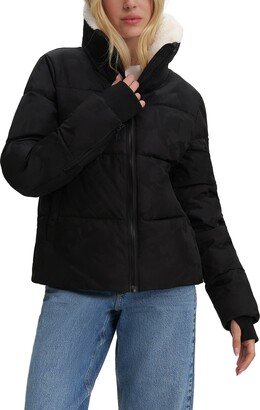 Felicia Faux Shearling Lined Collar Puffer Jacket