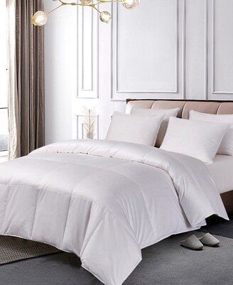 European White Goose Down 1000 Thread Count Cotton Comforter, King