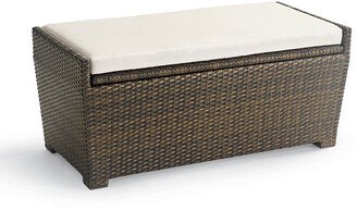 Small Tapered Wicker Storage Bench Tailored Furniture Covers