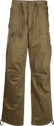 DARKPARK Wide-Leg Cargo Trousers-AB